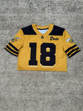 Alabama State Cropped Established Date Jersey in GOLD