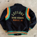 LeFlore Full-Size Corduroy Letterman Jacket