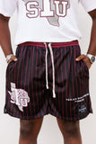 Texas Southern Pinstripe Shorts Black