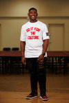 Heavyweight PUFF PRINT Culture Tee White/Red (Premium Tee)