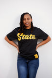 ASU "State" Tee in Black