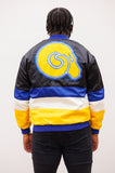 Albany State Retro Striped Satin Jacket