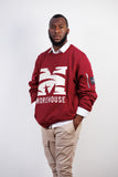 Embroidered Morehouse Crew in Maroon