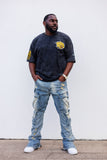 UAPB Golden Tigers Premium Chenille Acid Washed Tee
