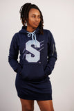 Embroidered Spelman Hoodie Dress