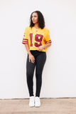 Bethune-Cookman CROPPED Established Date Jersey in GOLD