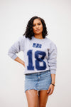 JSU Established Date Jersey Crew in Heather Gray