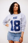 JSU Established Date Jersey Crew in Heather Gray