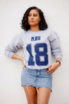 JSU Established Date Jersey Crew in Heather Gray