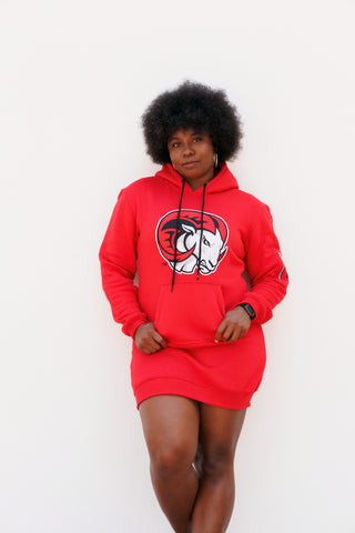 Embroidered Winston Salem State Hoodie Dress Black Renaissance Clothing Embroidered Winston Salem State Hoodie Dress Black Renaissance Clothing