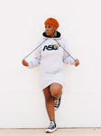 Embroidered Alabama State Hoodie Dress in Heather Gray