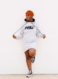 Embroidered Alabama State Hoodie Dress in Heather Gray