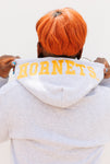 Embroidered Alabama State Hoodie Dress in Heather Gray