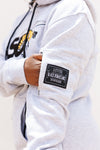 Embroidered Alabama State Hoodie Dress in Heather Gray