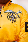ASU Limited Edition Women’s Cropped Satin Jacket in Gold
