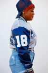 Jackson State Limited Edition Women's Cropped Satin Jacket in Gray