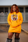 Embroidered Grambling Hoodie Dress