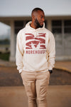 Morehouse Printed "Big M" Hoodie in Natural