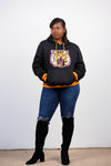 Grambling Embroidered Hoodie in Black