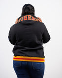 Grambling Embroidered Hoodie in Black