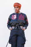AAMU Limited Edition Women's  Satin Jacket in Black