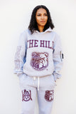 AAMU THE HILL Hoodie in Heather Gray