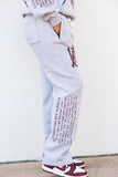 AAMU "THE HILL" Unisex Open-Leg Sweatpants in Heather Gray