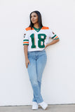 FAMU Cropped Established Date Jersey in WHITE