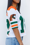 FAMU Cropped Established Date Jersey in WHITE
