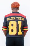 Tuskegee Cropped Established Date Jersey in BLACK