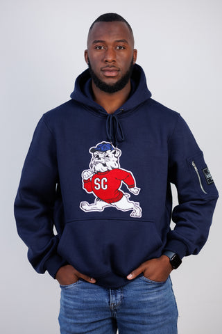 Embroidered SC State Hoodie in Navy