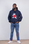 Embroidered SC State Hoodie in Navy