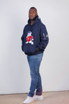 Embroidered SC State Hoodie in Navy