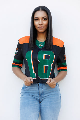 FAMU Cropped Established Date Jersey in BLACK