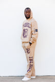 AAMU "THE HILL" Unisex Open-Leg Sweatpants in Khaki
