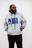 Embroidered JSU Hoodie in Gray