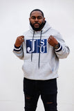 Embroidered JSU Hoodie in Gray