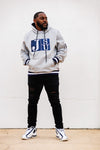 Embroidered JSU Hoodie in Gray