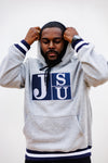 Embroidered JSU Hoodie in Gray