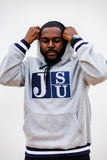 Embroidered JSU Hoodie in Gray