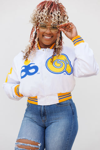 Albany State Limited Edition Cropped Satin Jacket (PREORDER)