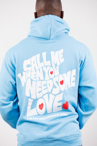 BR Black Love Hoodie in Blue