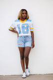 CROPPED Southern Established Date Jersey in White (PREORDER)