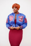 SC State Limited Edition Women's Satin Jacket in ROYAL