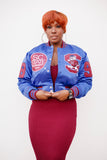 SC State Limited Edition Women's Satin Jacket in ROYAL