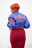 SC State Limited Edition Women's Satin Jacket in ROYAL