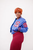 SC State Limited Edition Women's Satin Jacket in ROYAL