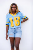 CROPPED Southern Established Date Jersey in Blue