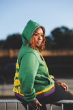 The Melly Gras Hoodie V2 in Green