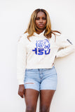 Tennessee State Cropped "Big Logo" Hoodie in Natural
